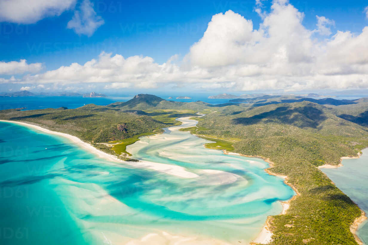 Aerial view of Whitsunday Island