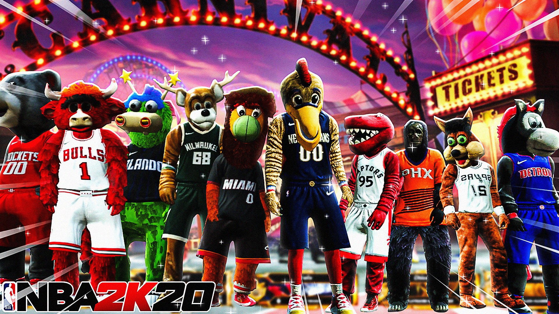Biggest MASCOT WARS Ever On NBA 2K20