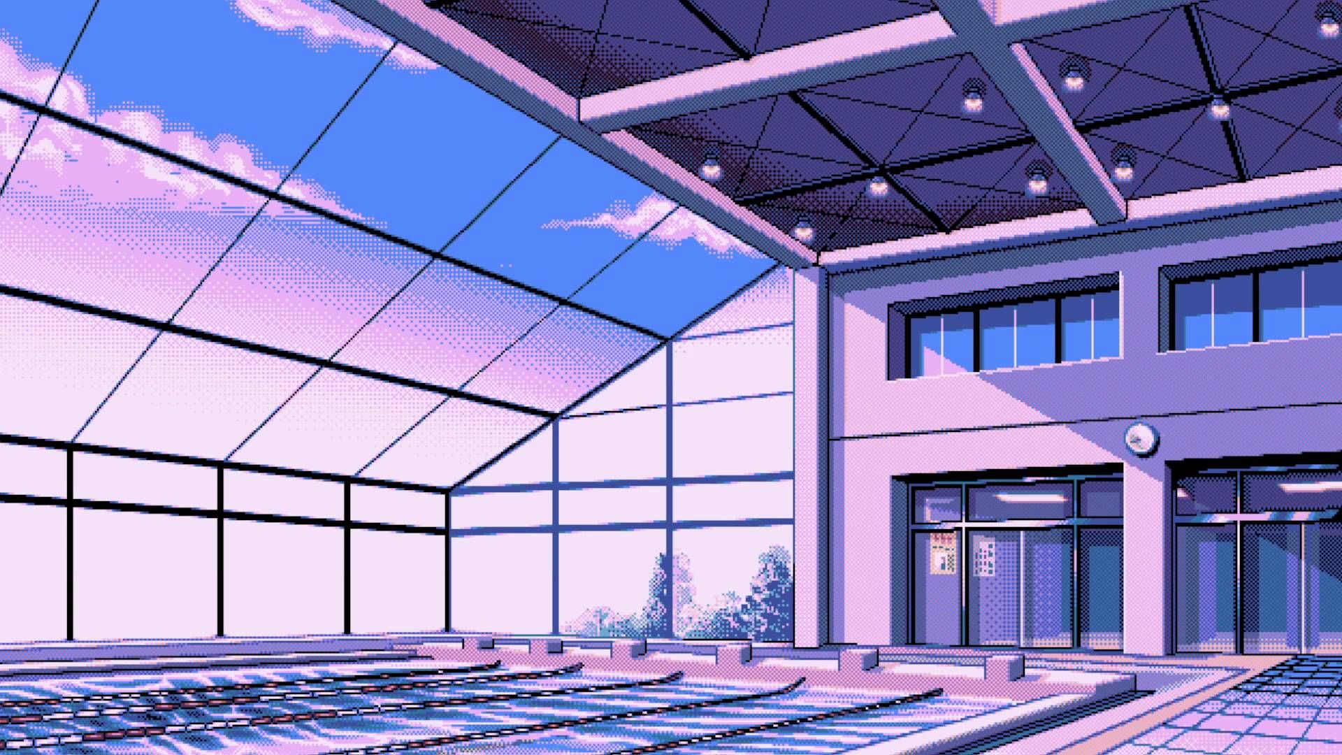 Vaporwave, Aesthetic wallpaper, Pixel art