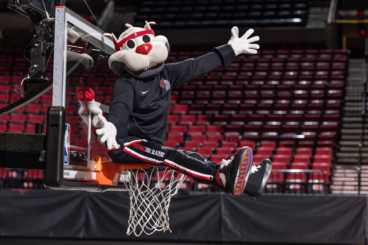 Mascots. Portland Trail Blazers