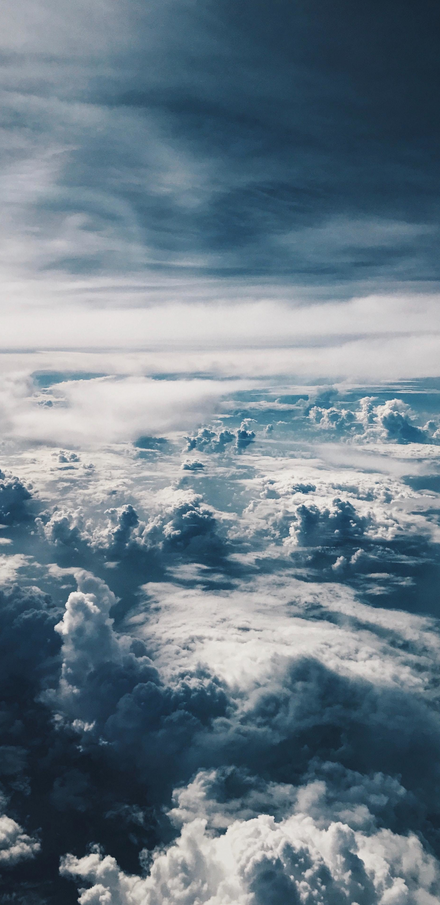 wallpaper 1440x2960 sky, clouds, nature