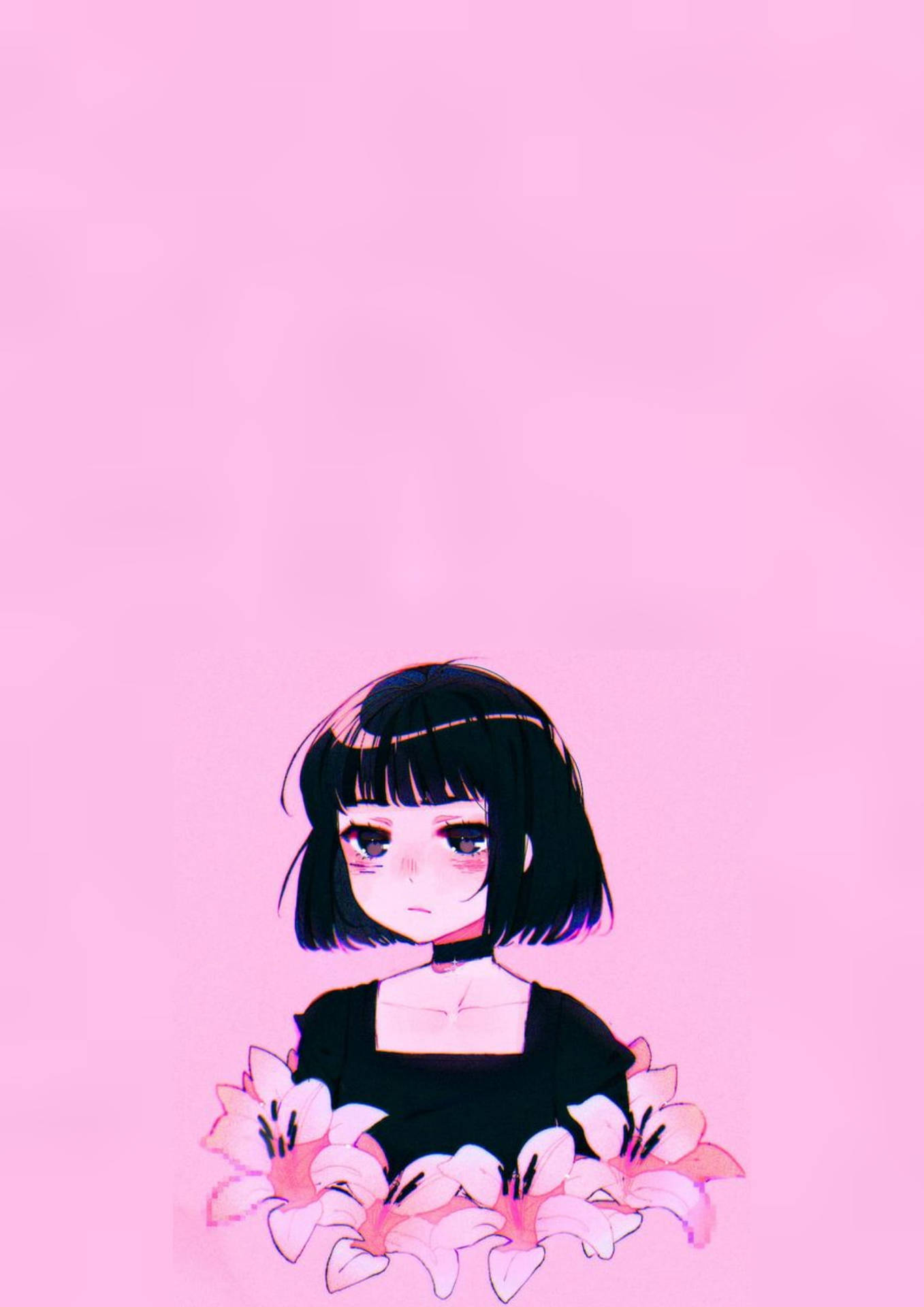 Download Aesthetic Pink Anime Goth Girl