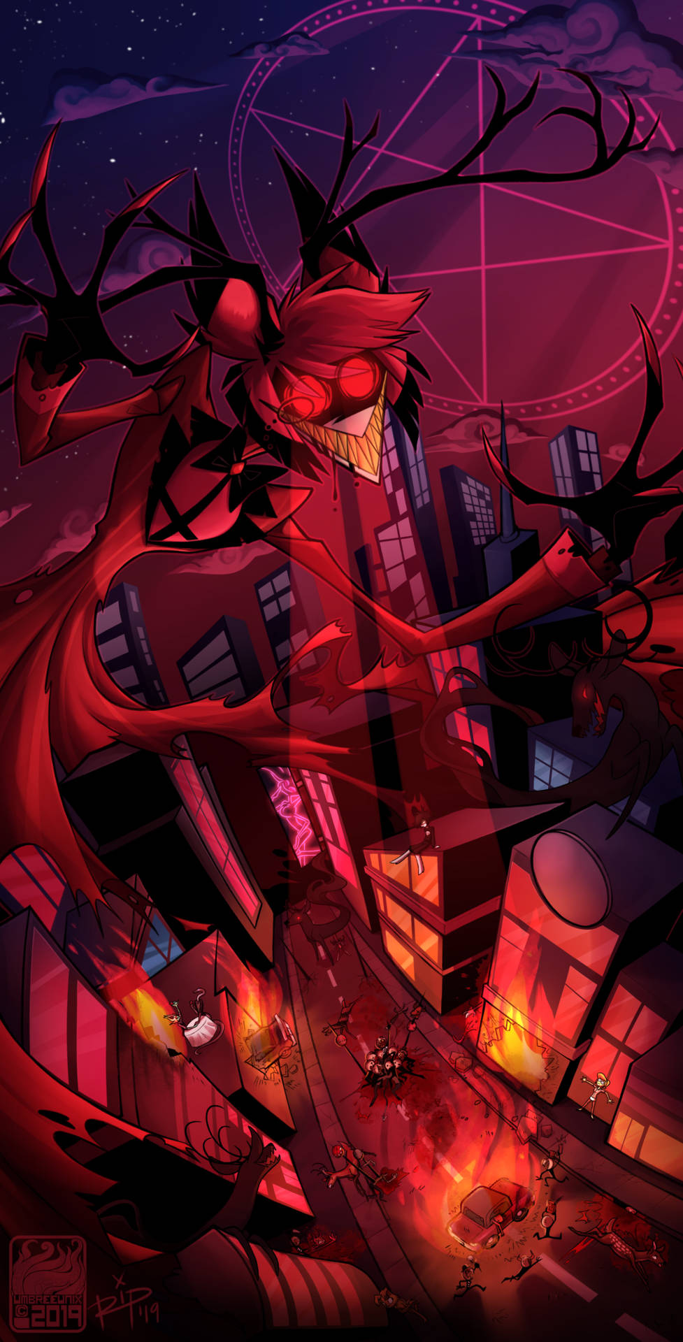 vivid world of Hazbin Hotel Wallpaper