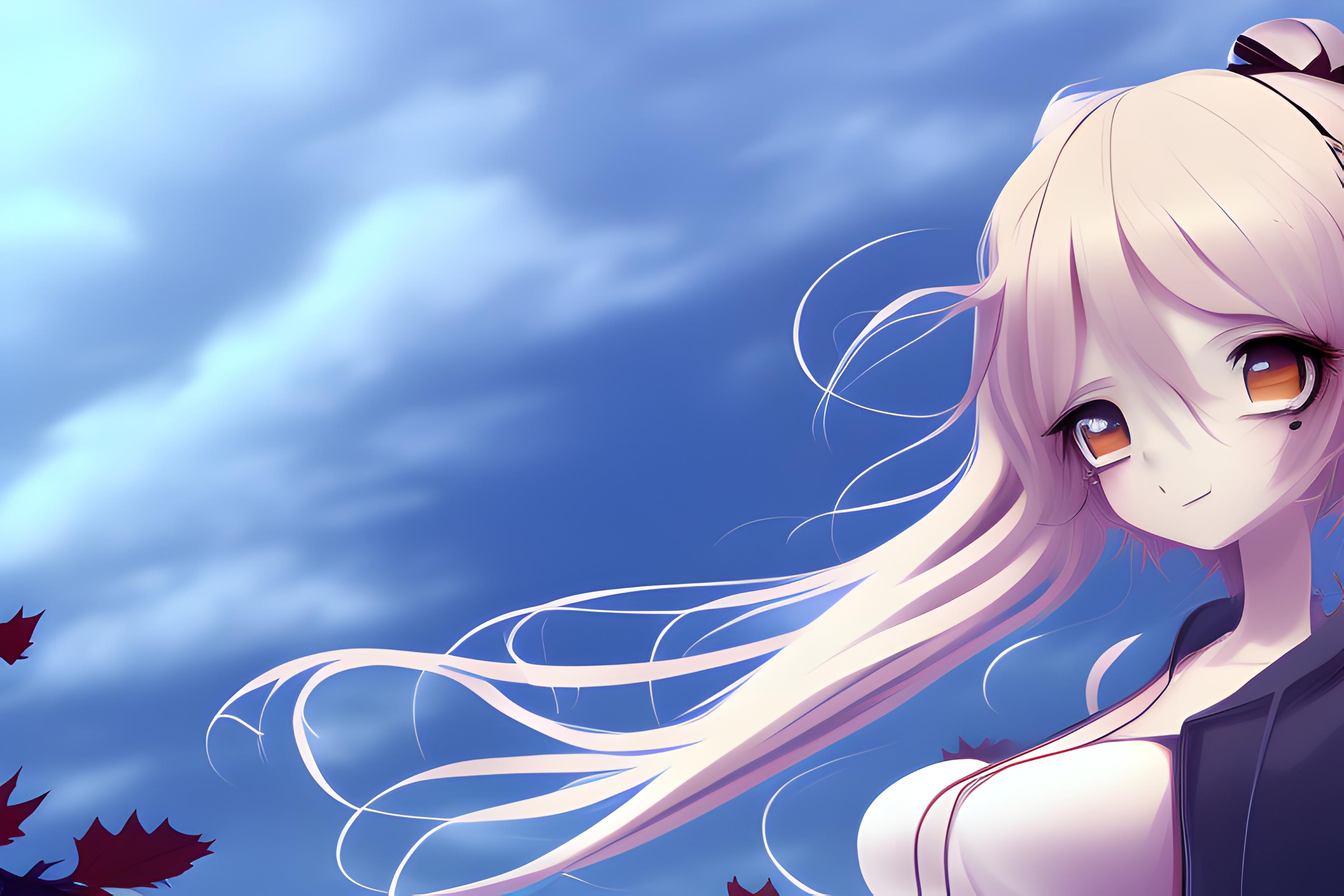 anime style, fall, 4k, 1920x1080