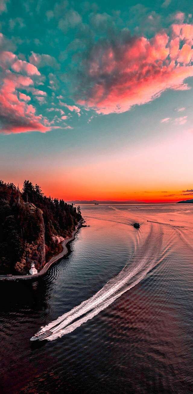Sunset- iPhone Wallpaper. Fond d'écran