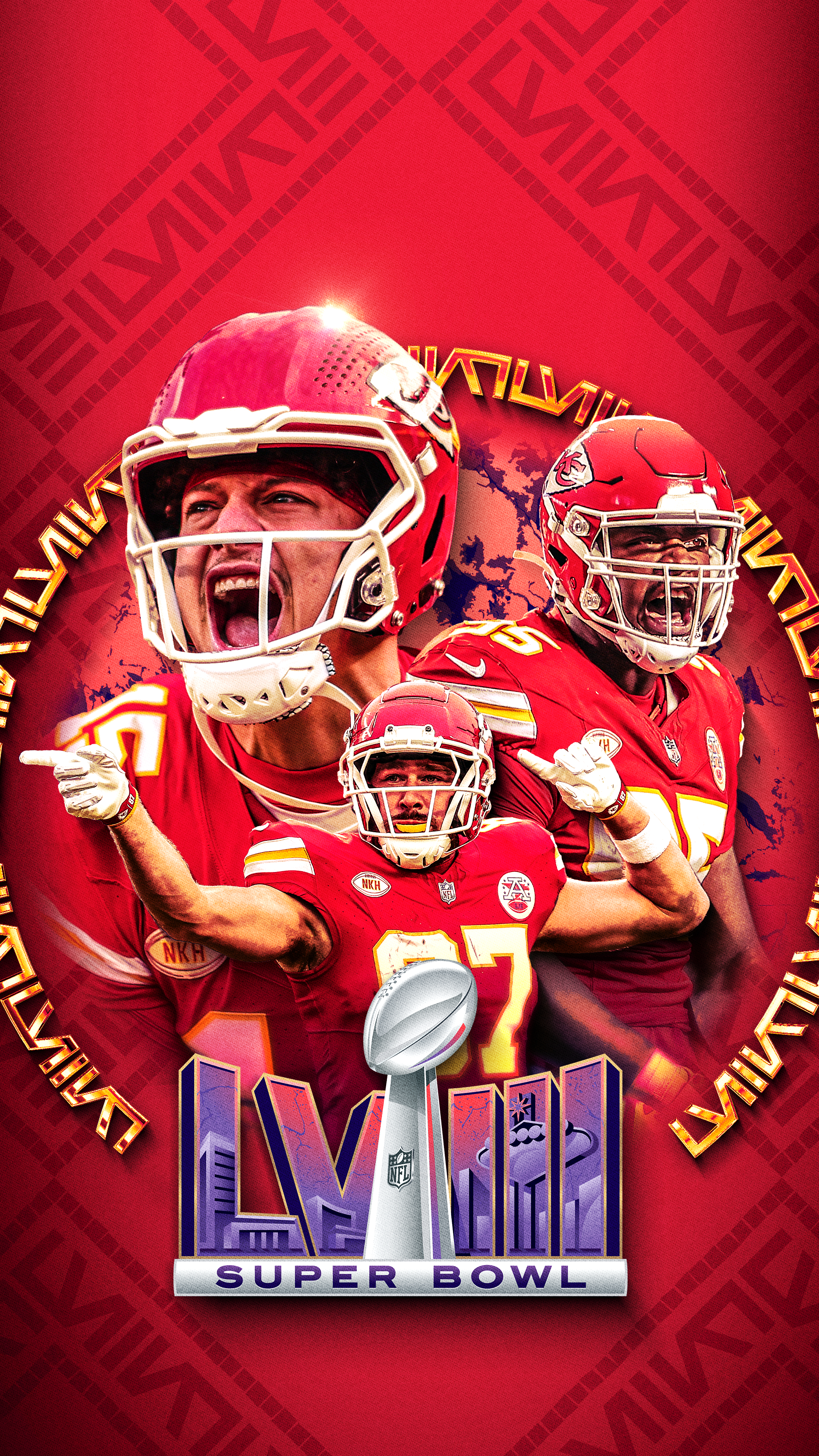 Super Bowl LVIII iPhone wallpaper pack