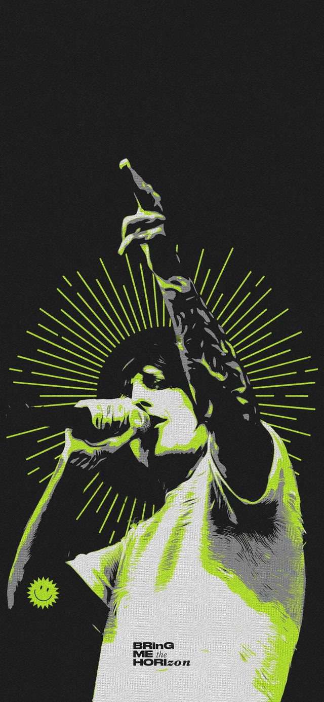 I created a BMTH wallpaper in photohop
