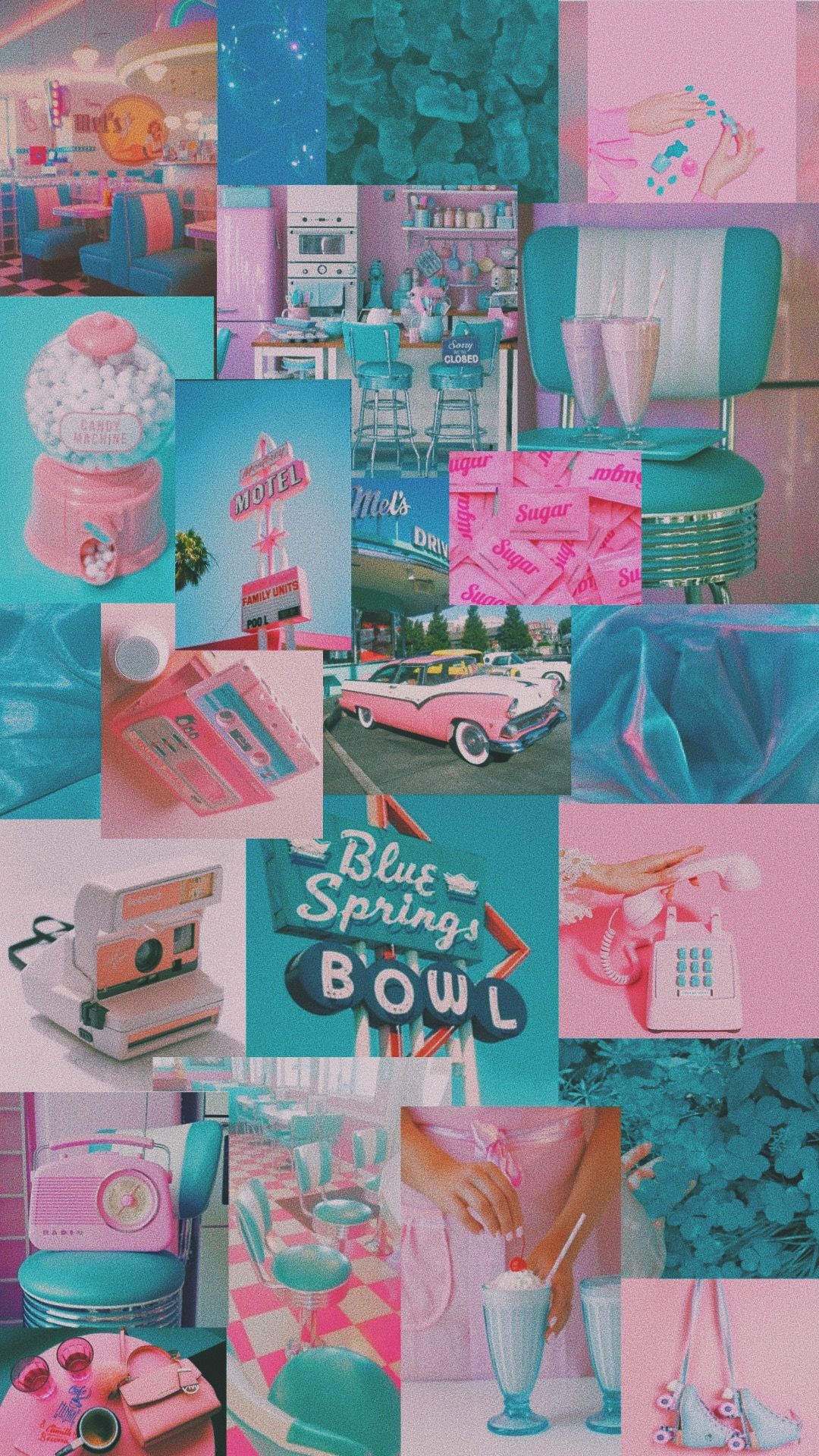 Collage Pink Blue