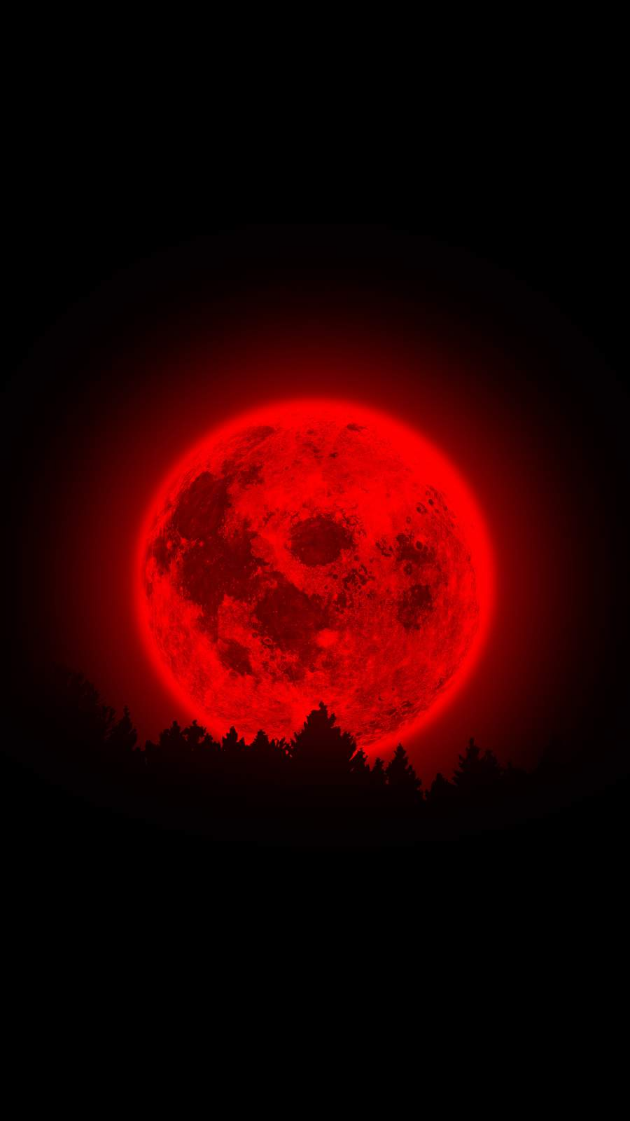 RED Moon iPhone Wallpaper. Dark red