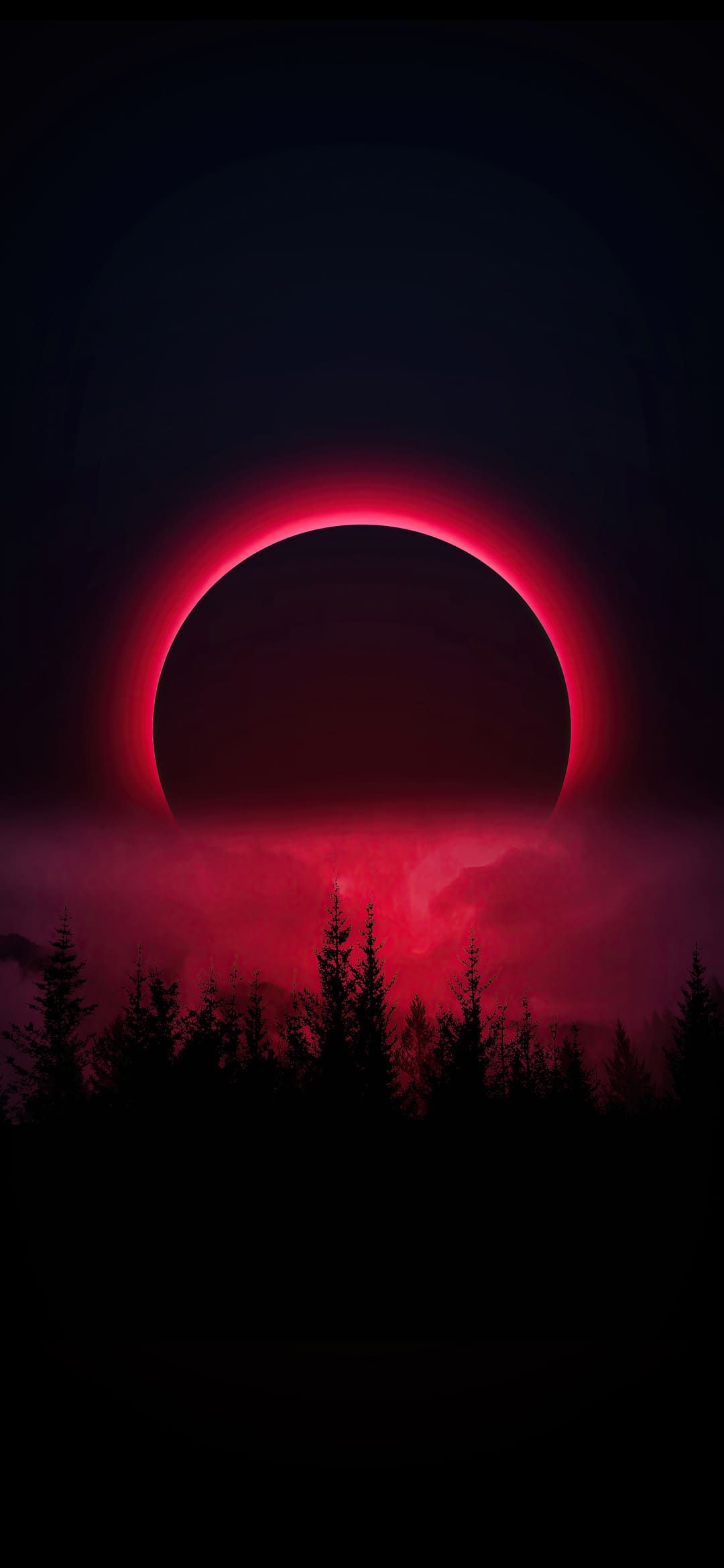 wallpaper, Sunset wallpaper, Red moon