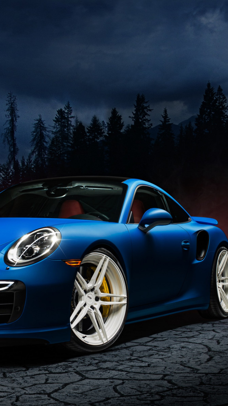 Download wallpaper: Porsche 911 blue