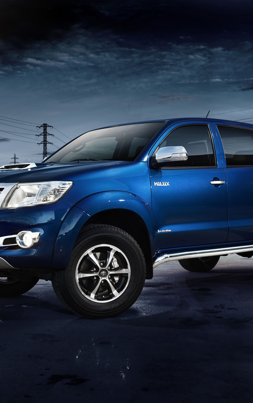 wallpaper 840x1336 toyota hilux, truck