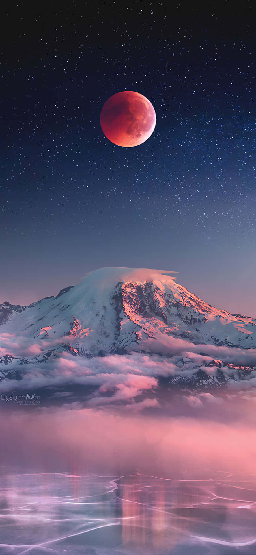 The Moon In Eclipse iPhone Wallpaper