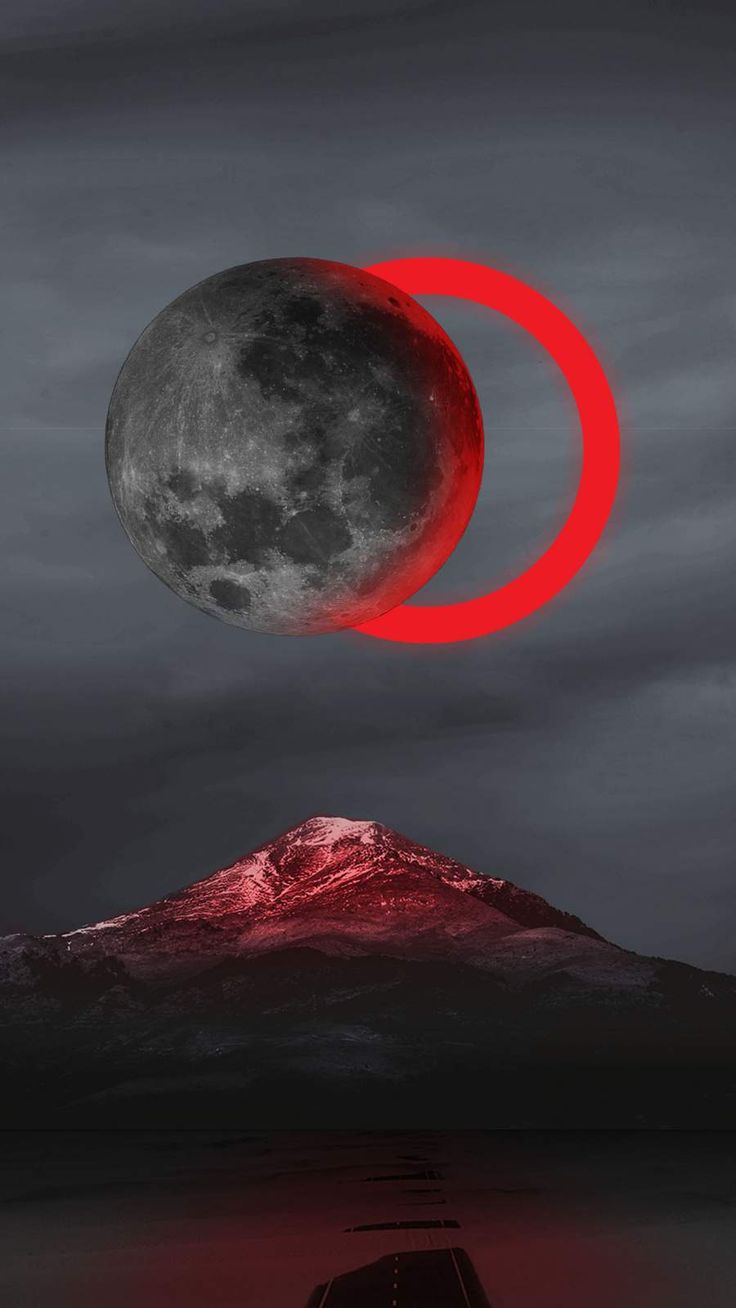 Red Moon iPhone Wallpaper. iPhone