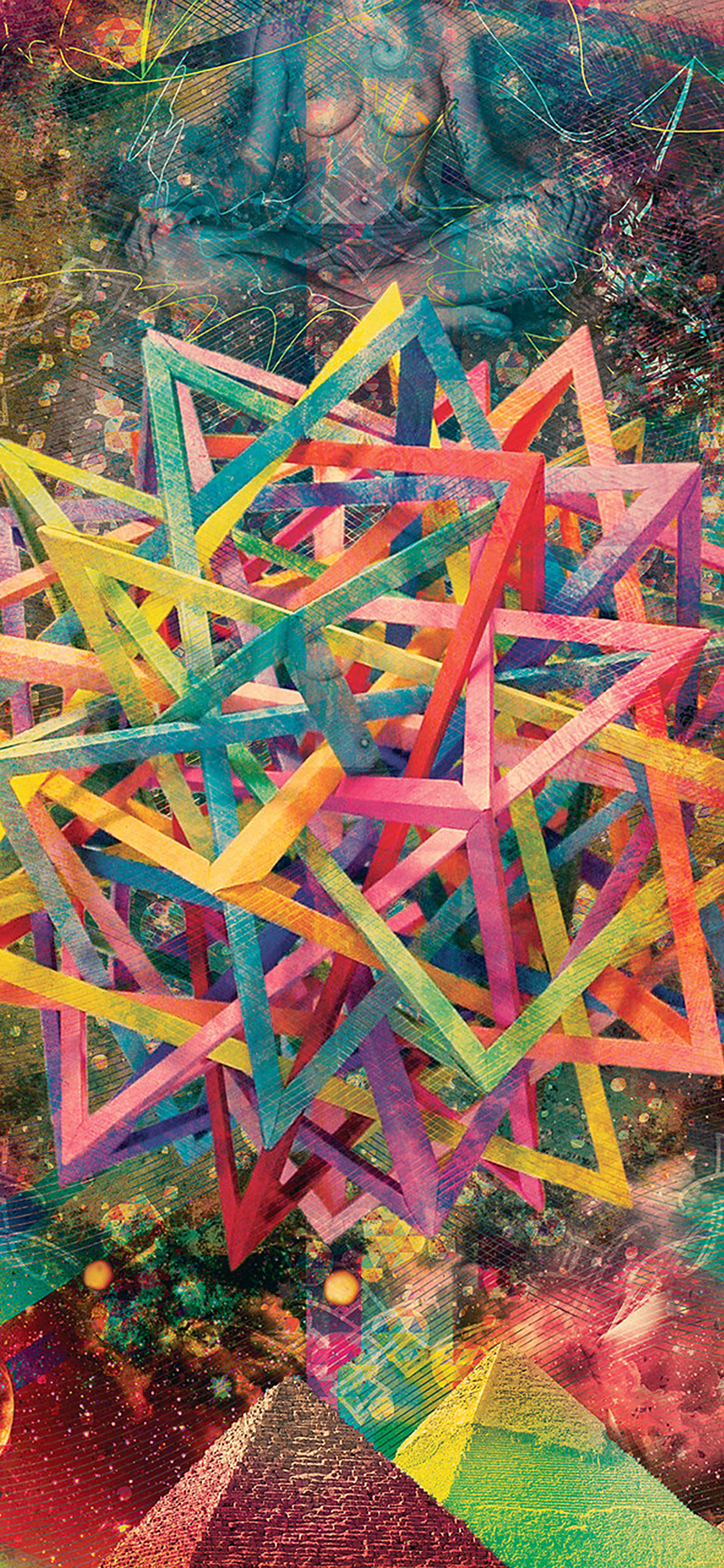 Wallpaper Abstract Psychedelic Art