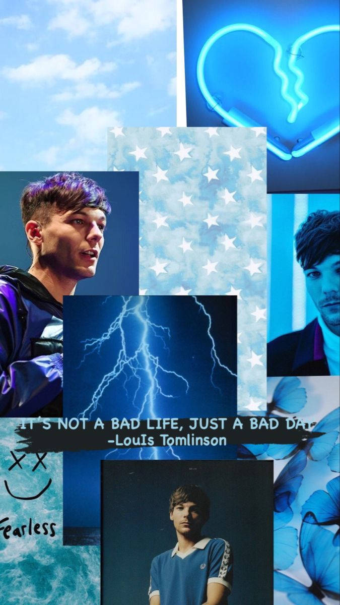 Download Louis Tomlinson Blue Aesthetic