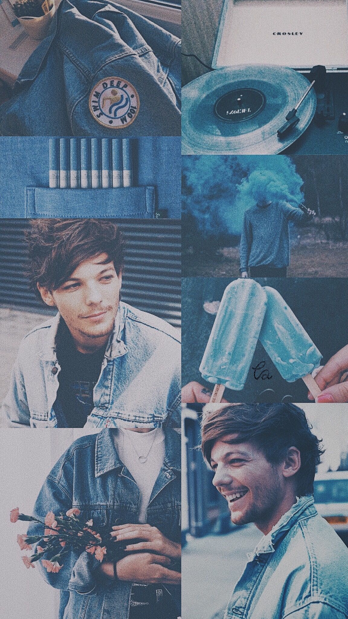 Louis Tomlinson // blue aesthetic