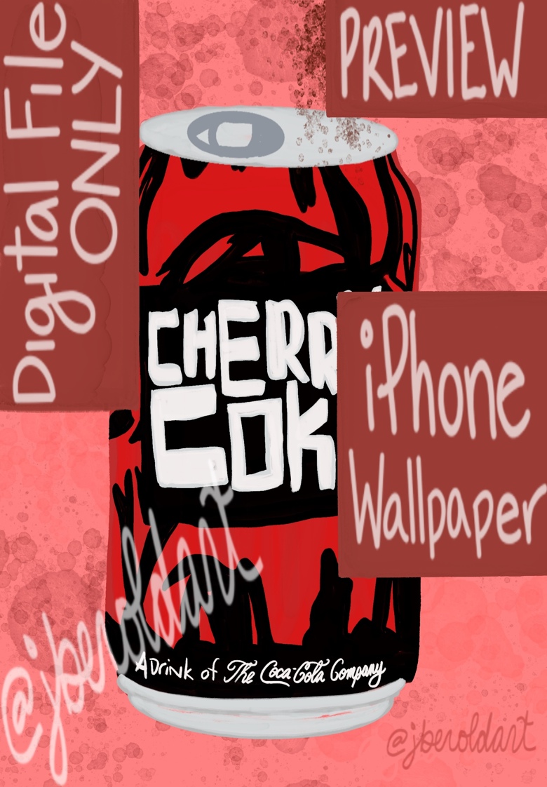 Vintage Cherry Coke Phone Wallpaper
