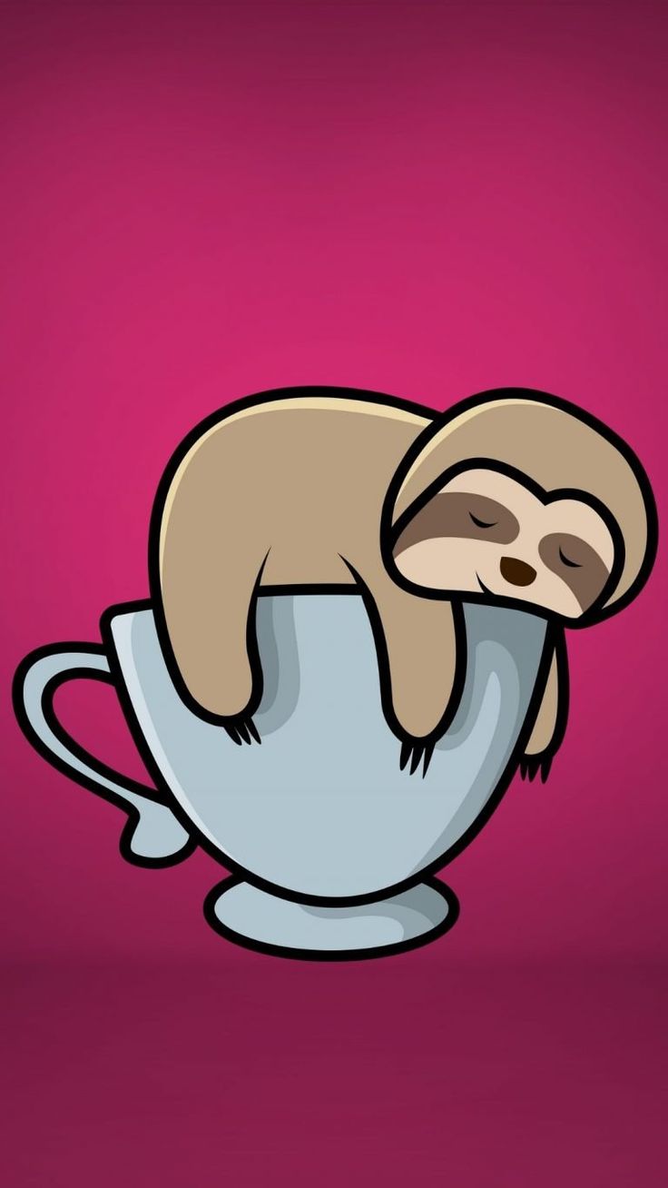 Adorable Sloth iPhone Wallpaper