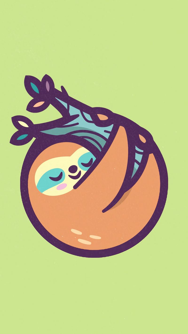 Download wallpaper 800x1420 sloth