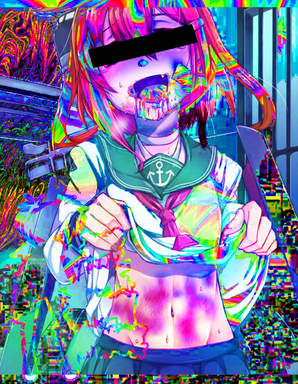 Download Glitchcore Student Wallpaper