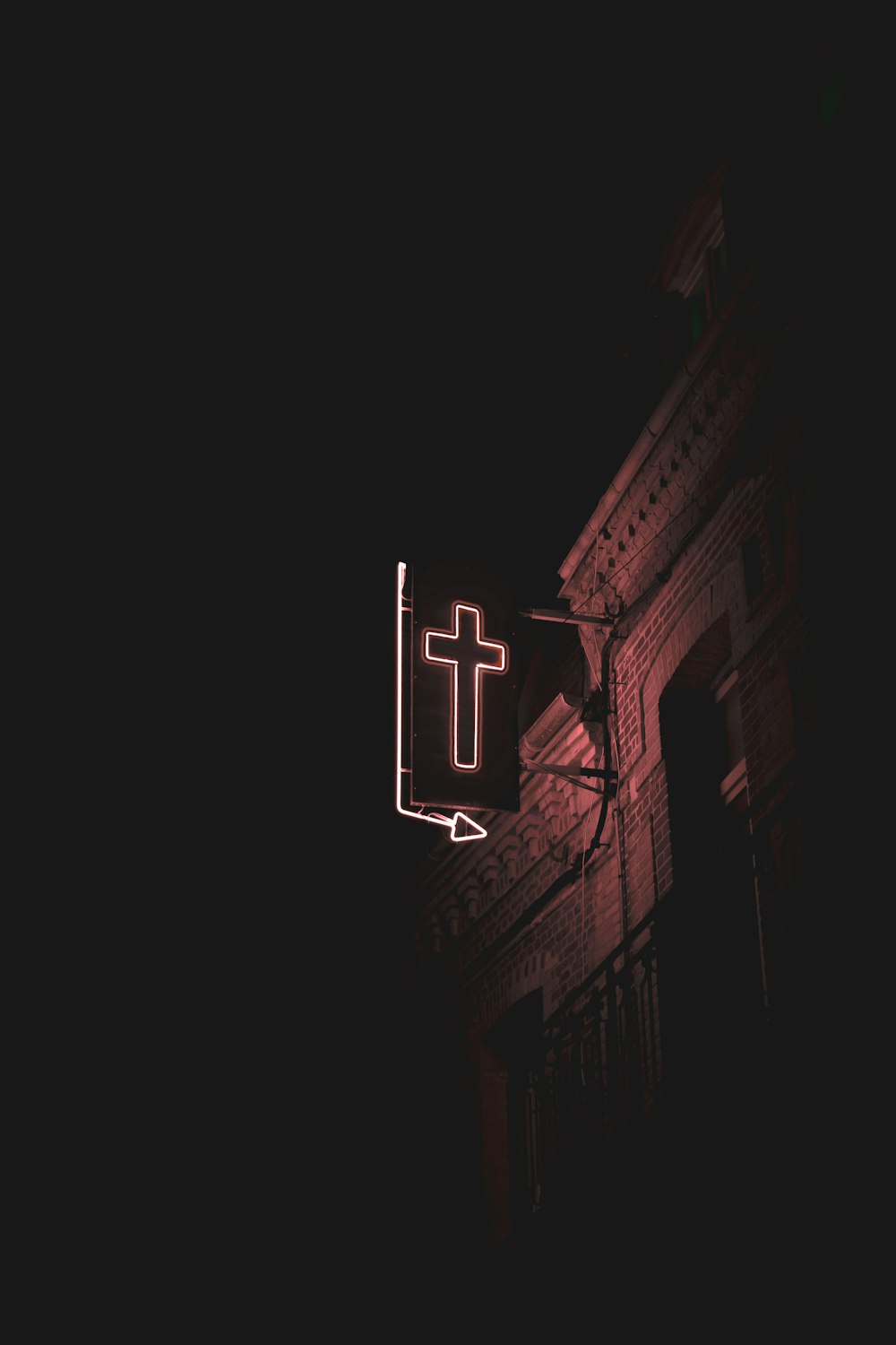 Neon Cross Picture. Download Free