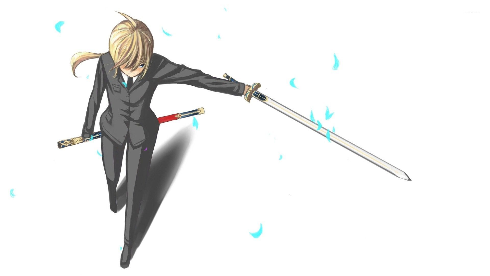 Saber In A Black Suit Stay Night