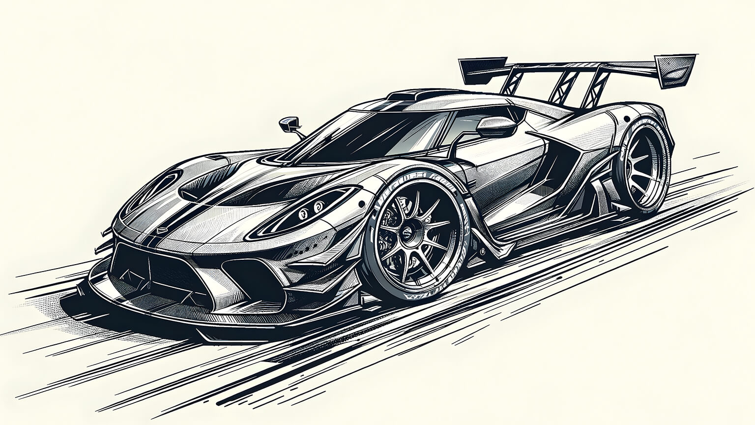 Koenigsegg Jesko Drawn Desktop