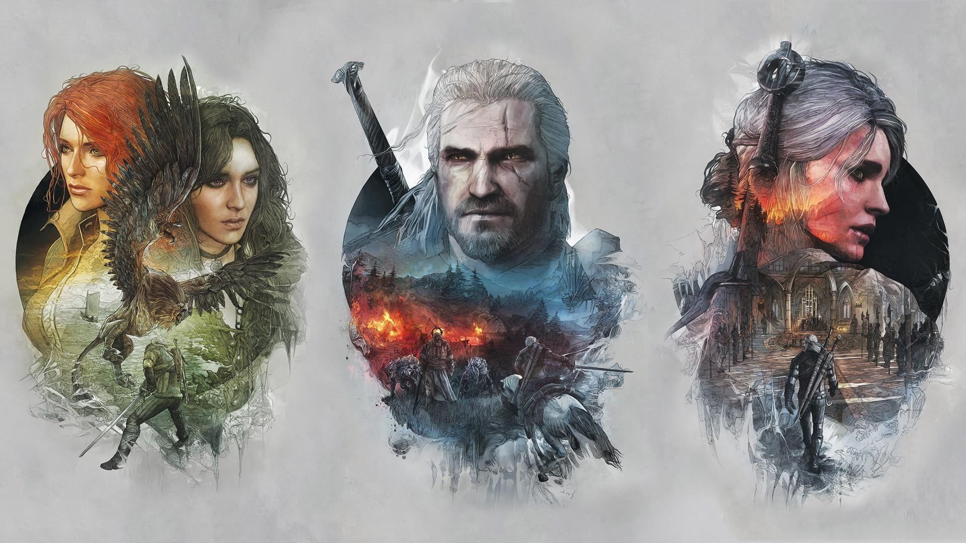The Witcher digital wallpaper