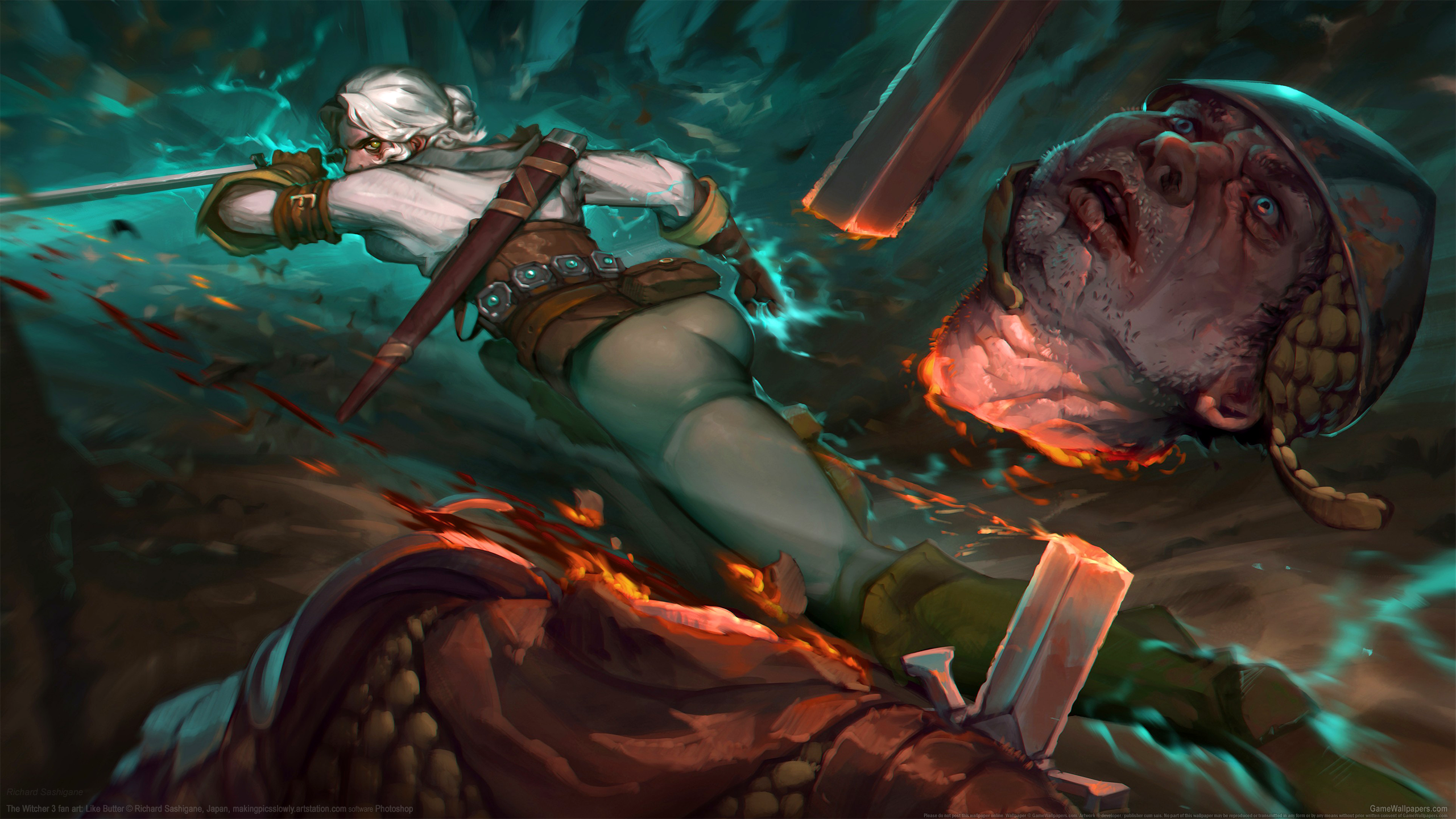 Witcher 3 fan art wallpaper 01 2560x1440