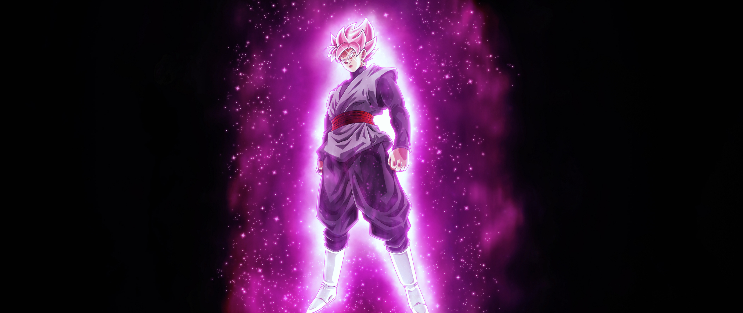 Download wallpaper 2560x1080 black goku