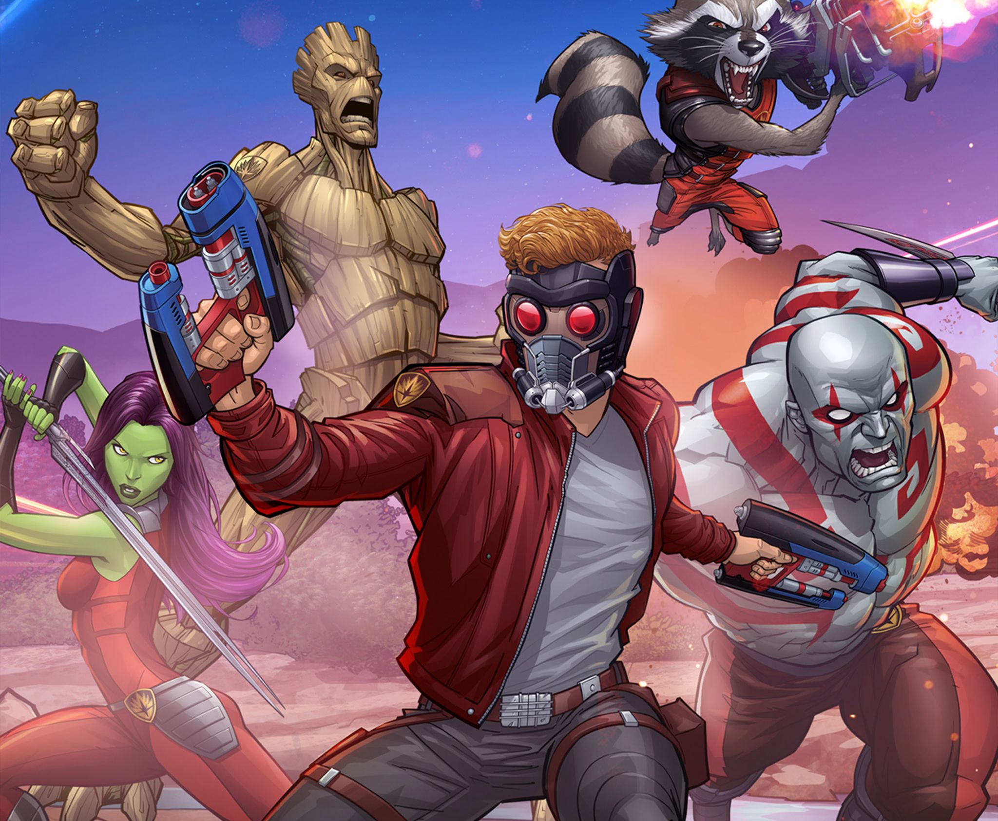 Marvel Guardians Of The Galaxy Art Wallpaper, HD Movies Wallpaper, 4k Wallpaper, Image, Background, Photos and Picture