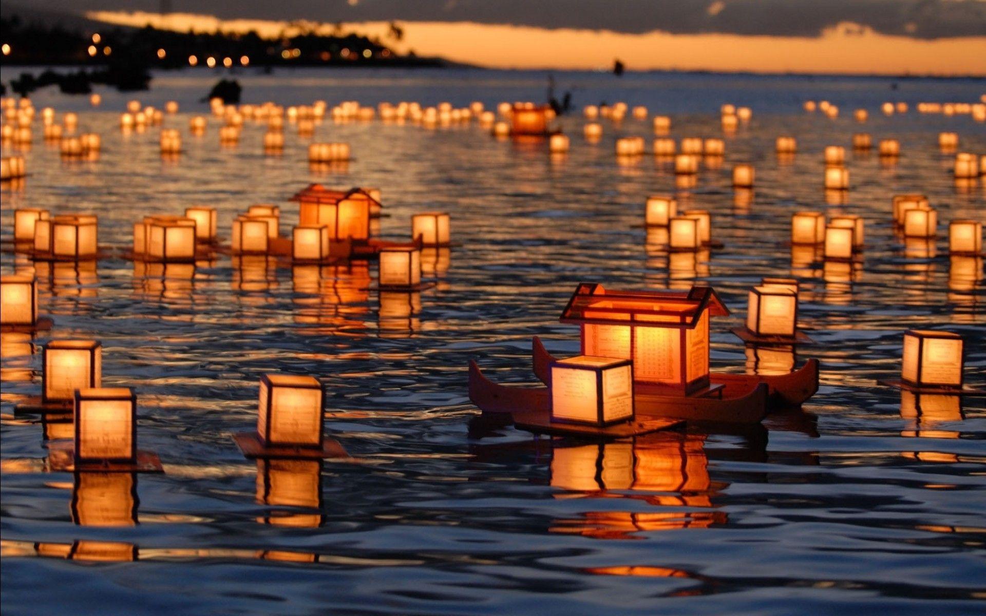 Japanese Lantern Festival Wallpaper