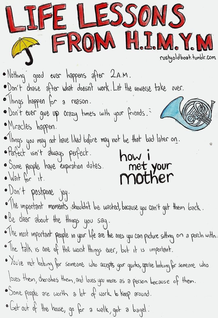 How I Met Your Mother life lessons