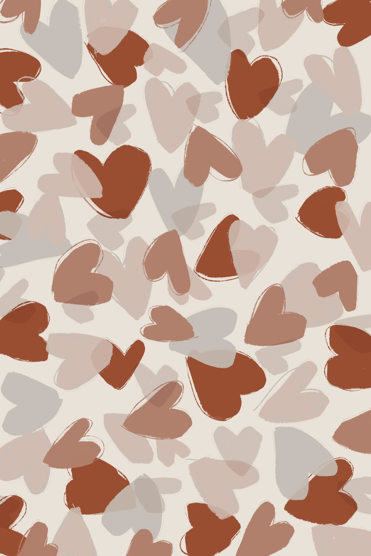 Buy Pastel Hearts Wallpaper Online