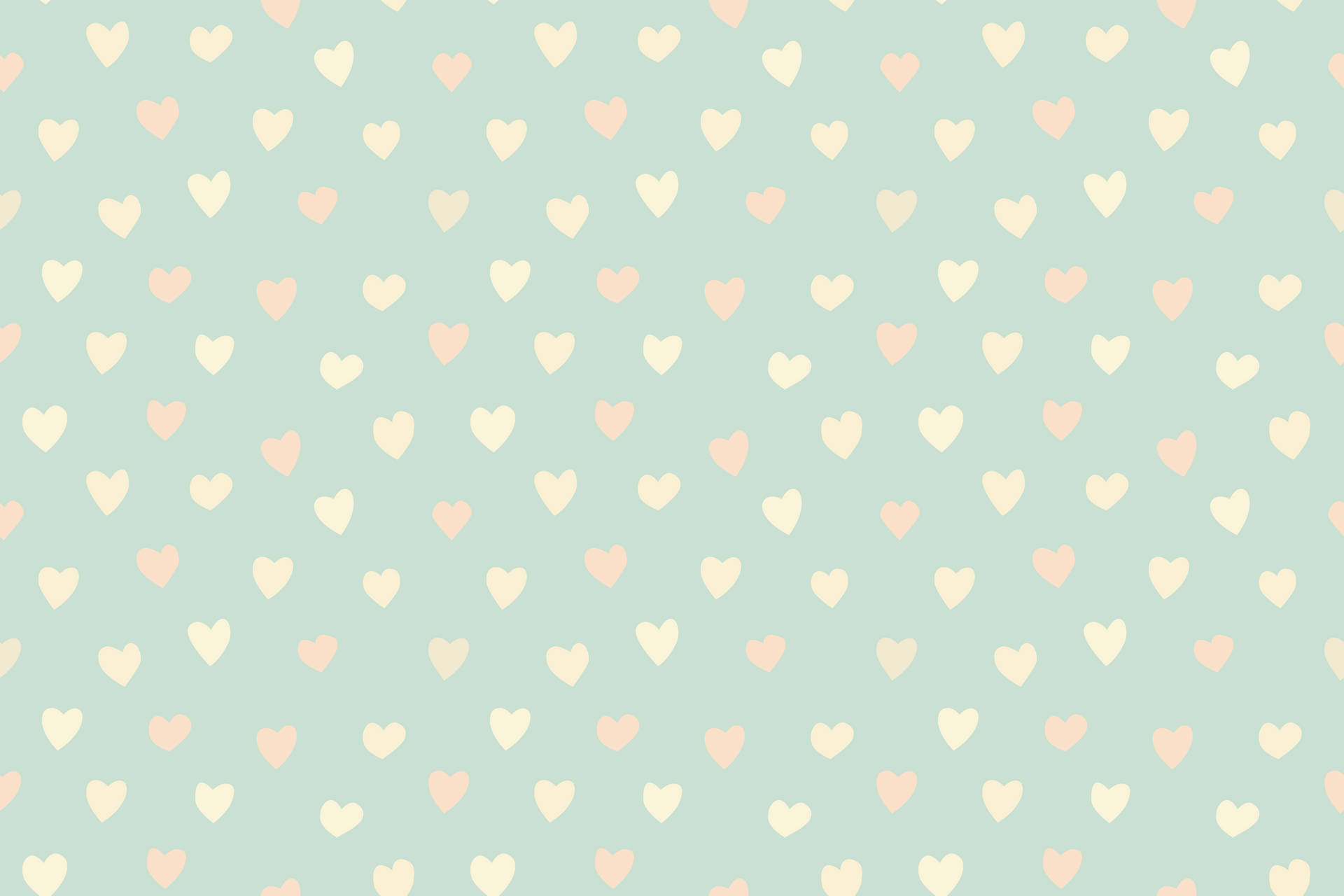 Download Cute Pastel Hearts Wallpaper