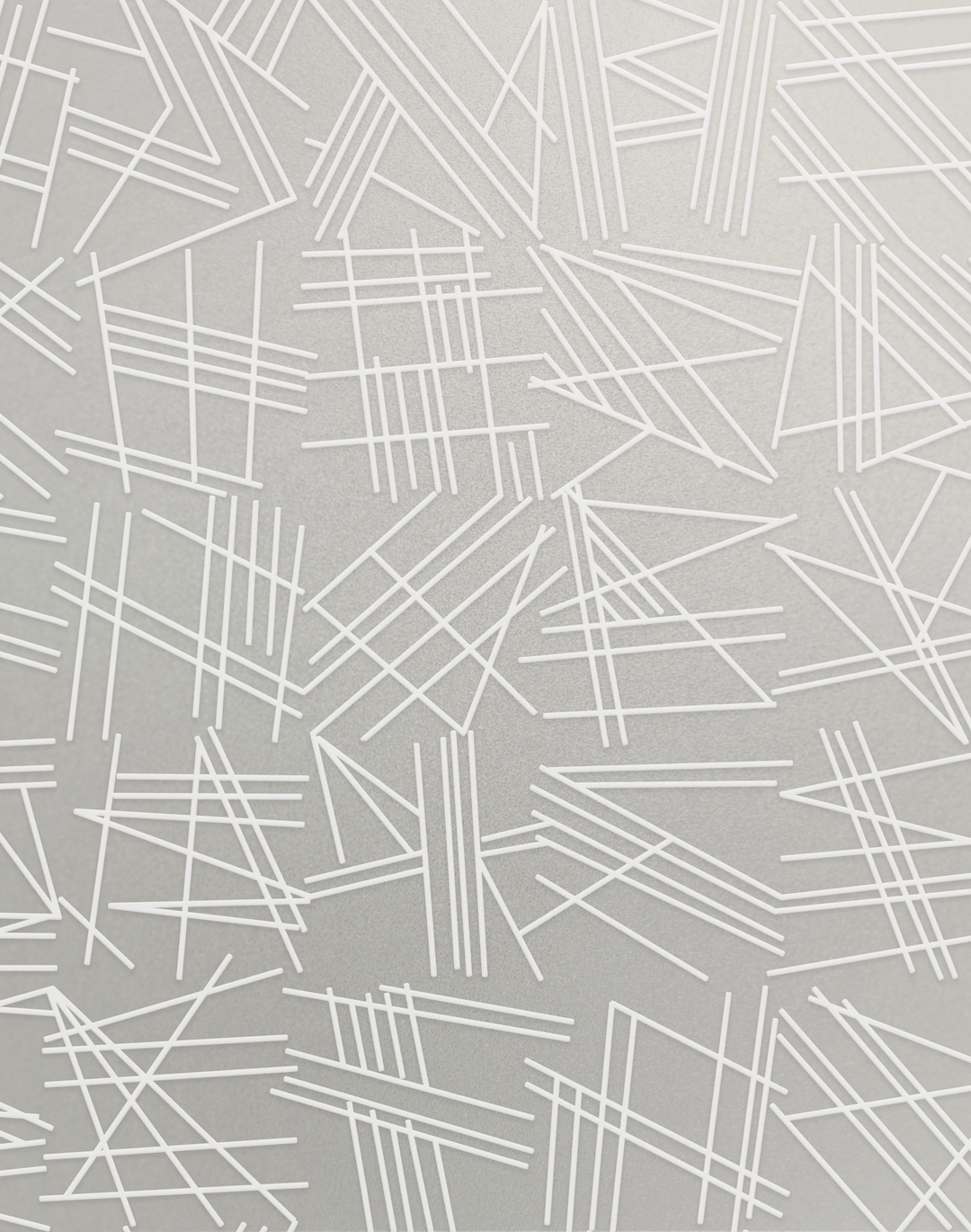 Tilt, White Flock Silver Lustre