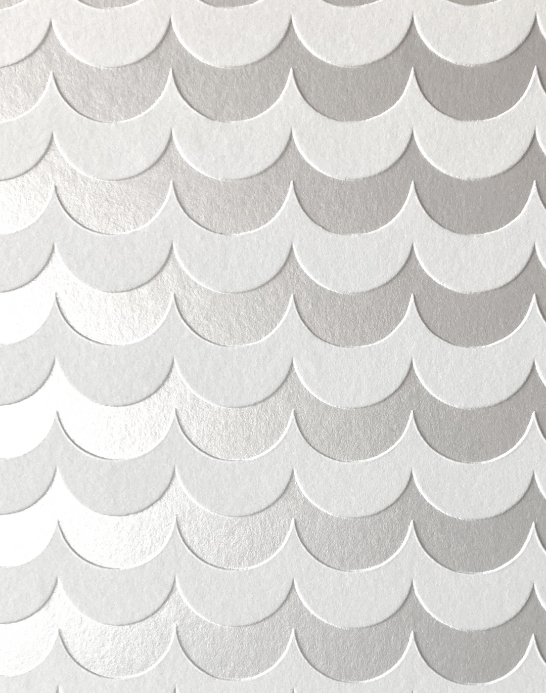 Scoop, White Flock Silver Lustre