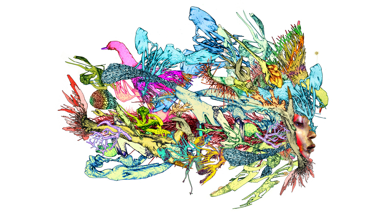 David Choe. Mutated Swamp Girl