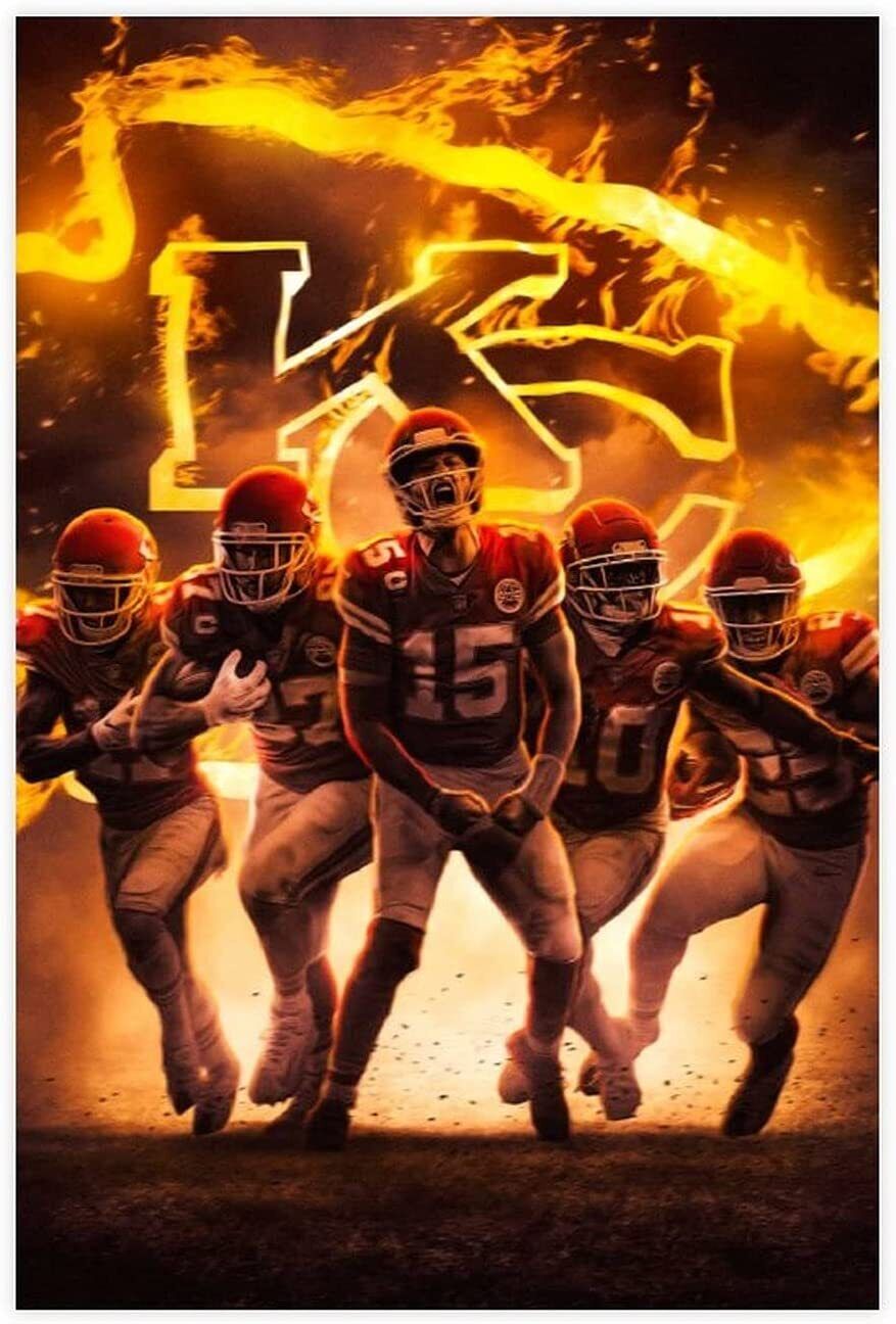 Football Patrick Mahomes Wall Decor Art