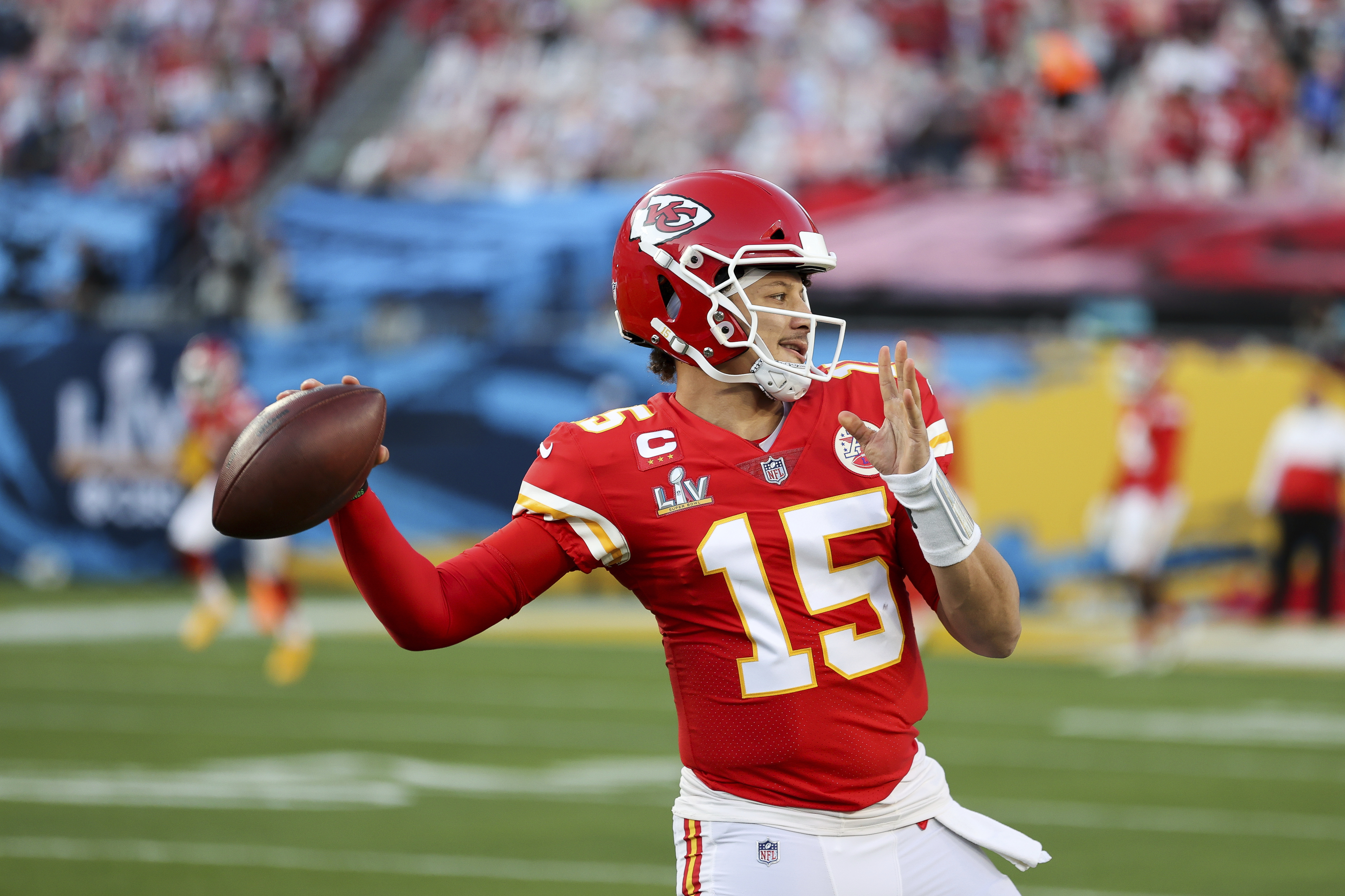 Patrick Mahomes ahead of schedule