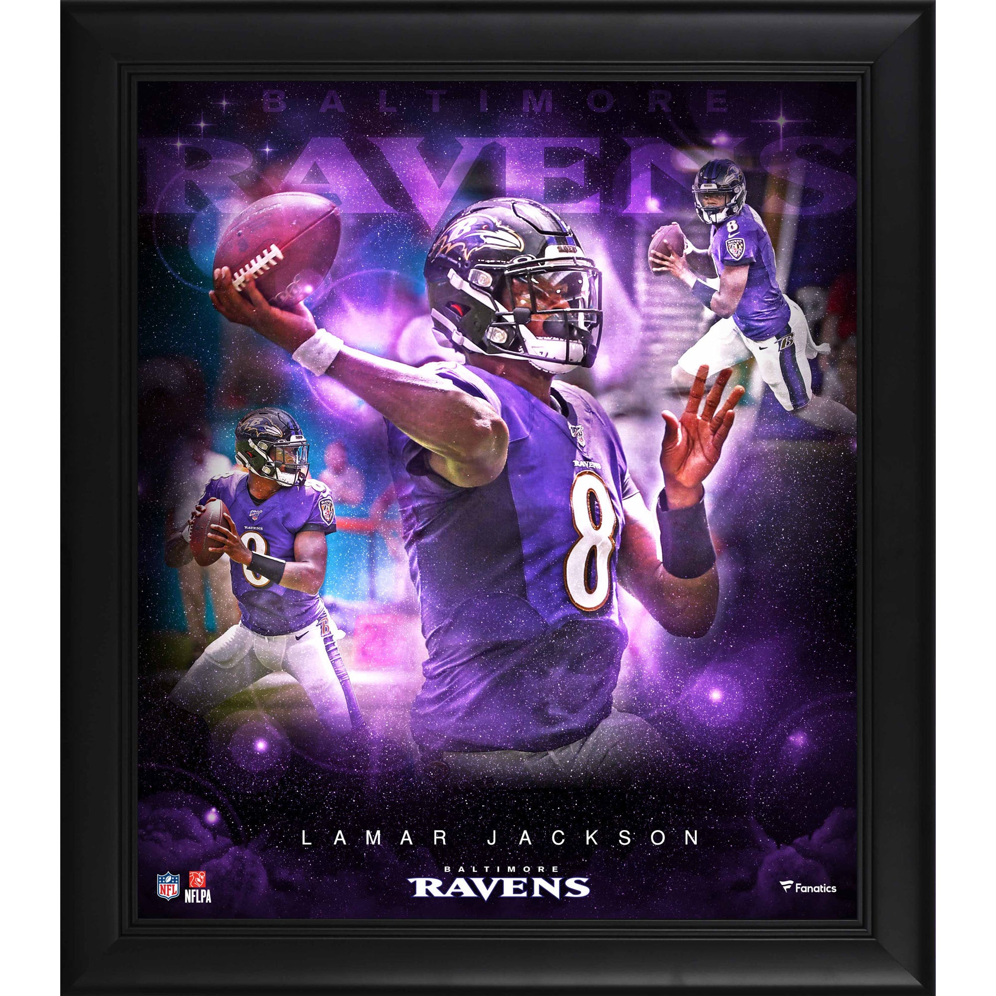 Lamar Jackson Baltimore Ravens Framed