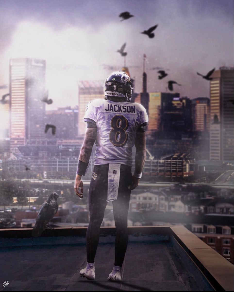 Lamar jackson, Nfl football art