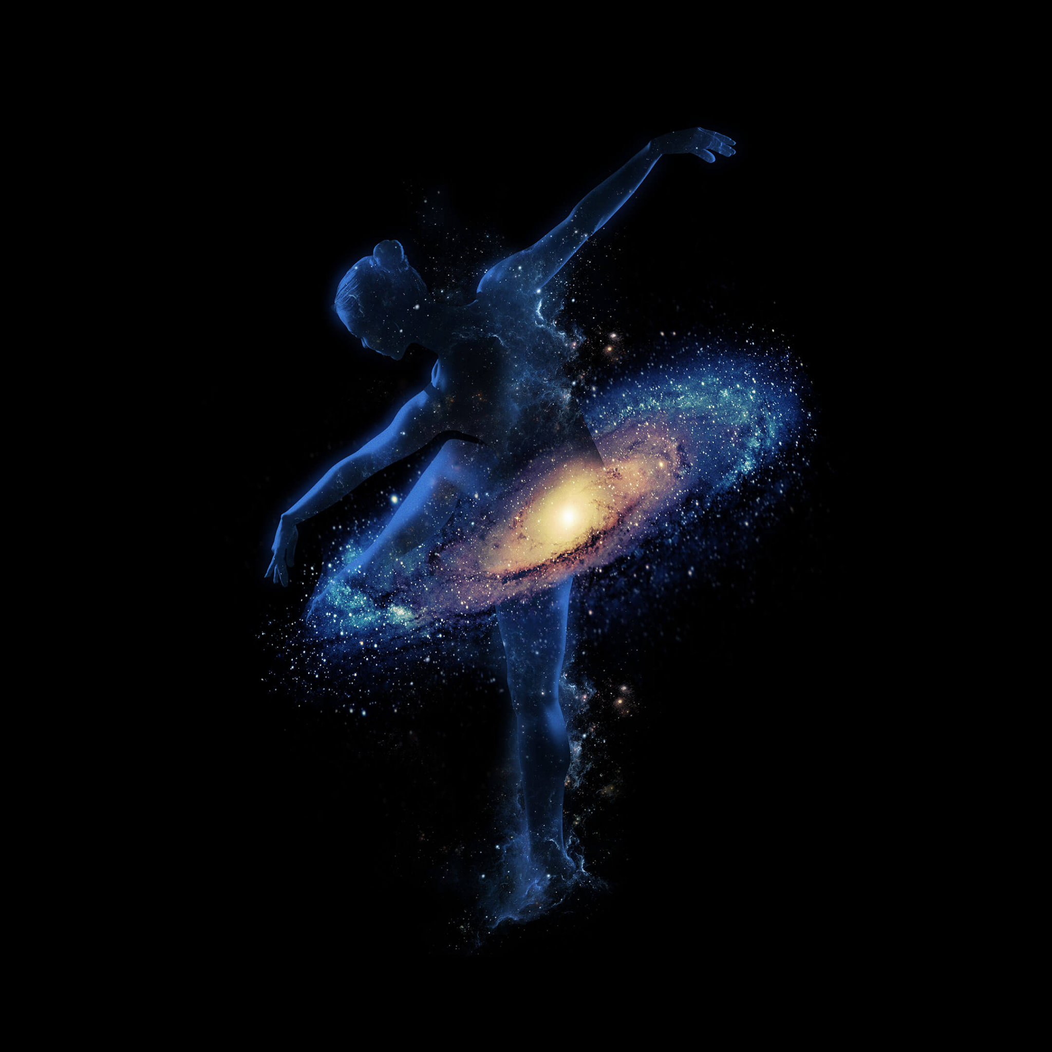 Galaxy Wallpaper 4K, Dance, Girl, Dream, Astronomical