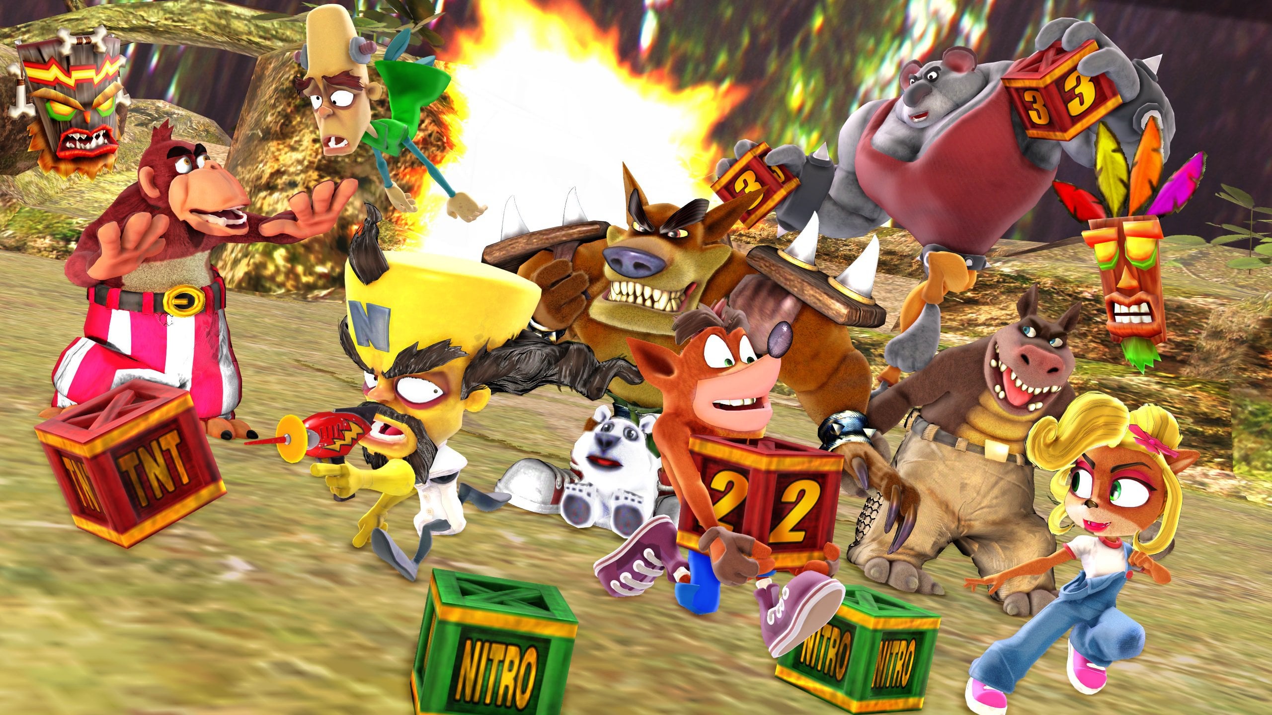 Crash Bash Remake Fan Art!