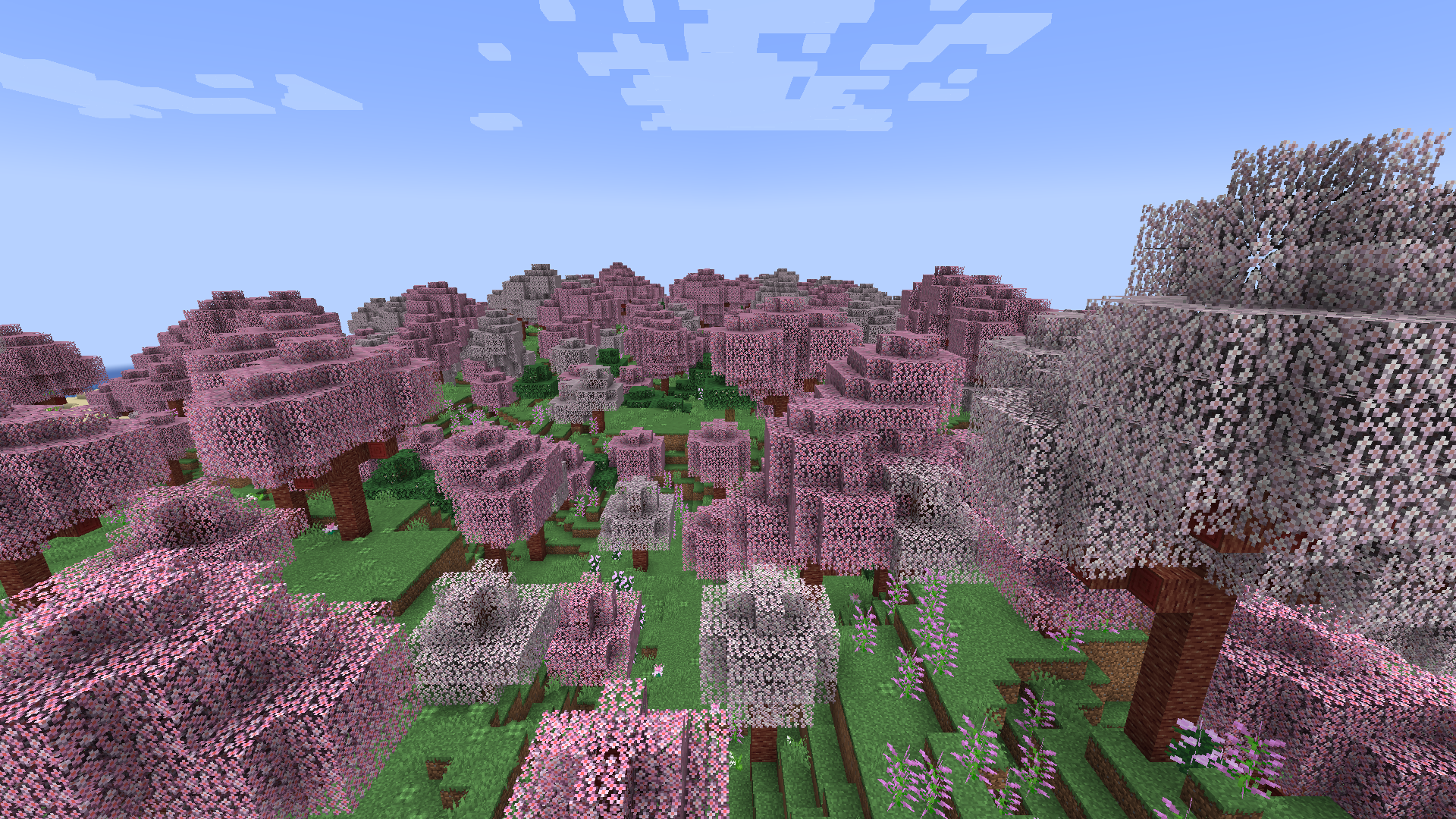 Cherry Blossom Grove. Biomes O' Plenty