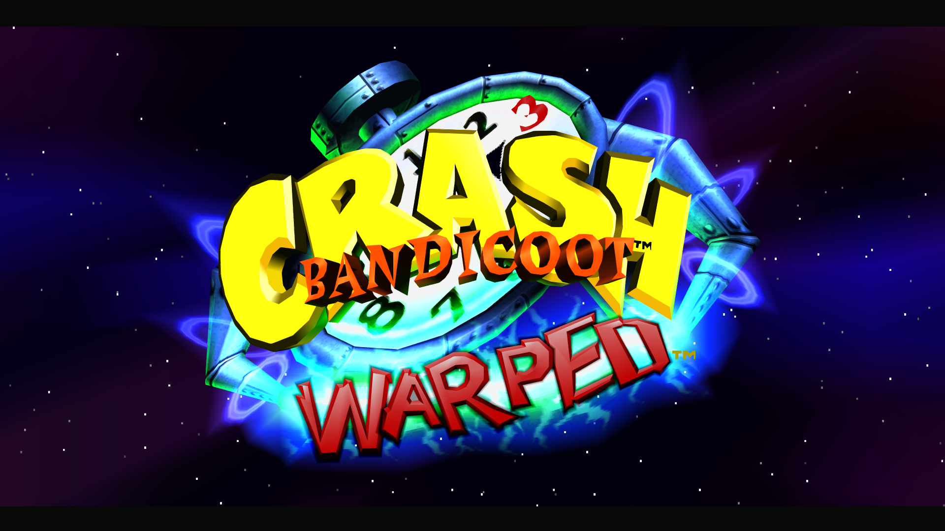 Crash Bandicoot Warped Logo Wallpaper
