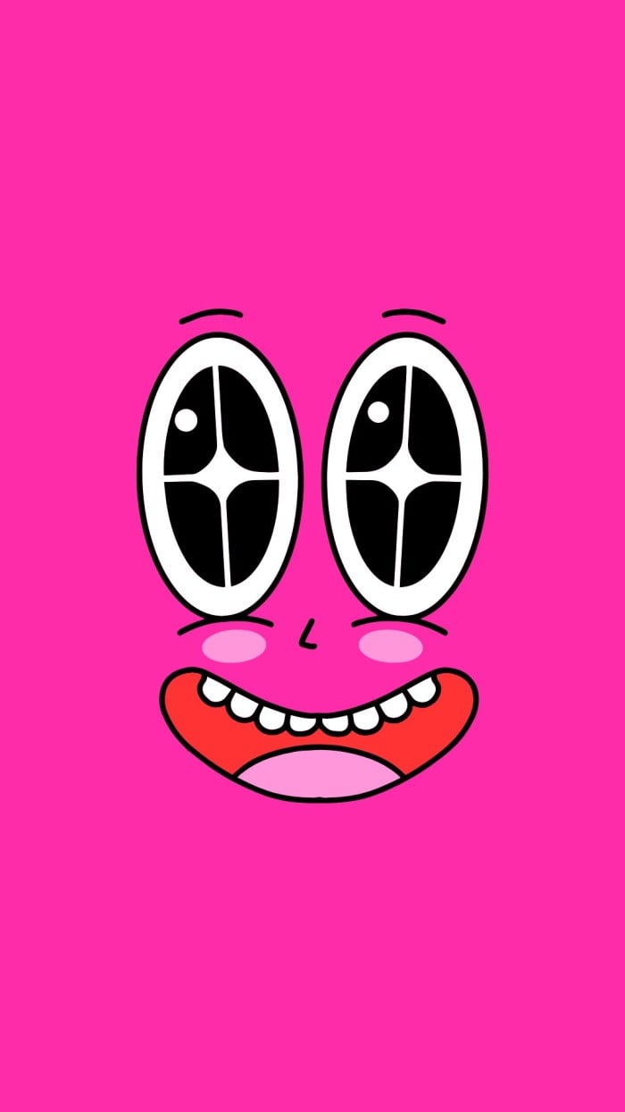 Funny Cool Cartoon Face Mobile Wallpaper