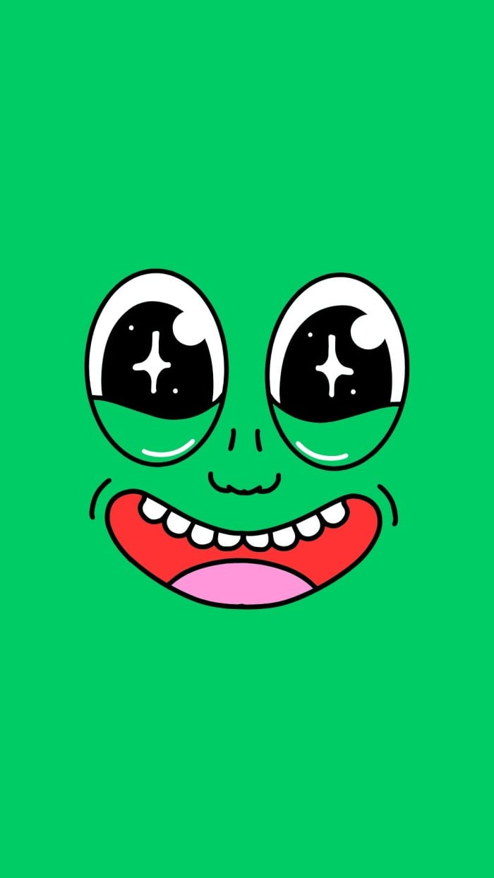 Funny Cool Cartoon Face Mobile Wallpaper