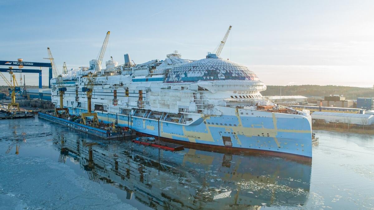 Icon of the Seas aerial drone photo